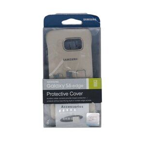 Samsung Galaxy S6 Edge Protective Cover – Gold (EF-YG925BFEGUS) – Open Box / Dam
